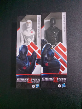 New Snake Eyes G.I. Joe Origins 12” Snake eyes Storm Shadow 2 Action Figure Lot